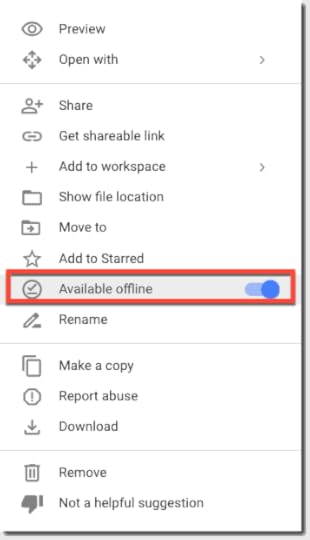 How to Access Files Offline in Google Drive