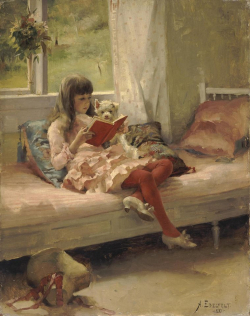 GirlReading Albert Edelfelt