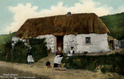 IrishOldCottageWomanDog