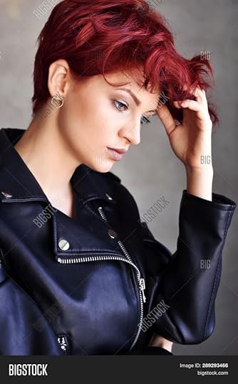 woman with short red hair wearing leathers - Google Search