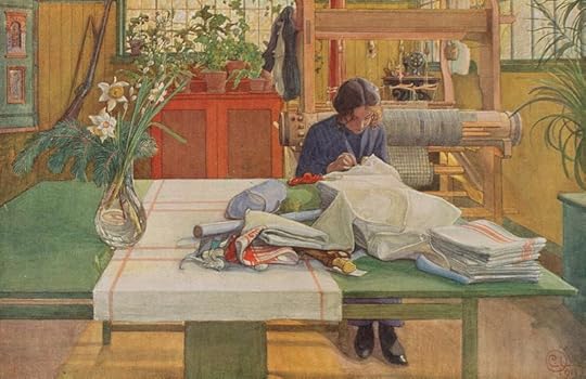 Loom and Thread by Carl Larsson