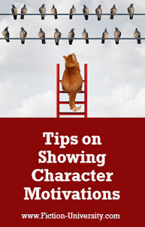 showing character motivations, how to motivate characters, goals and motivation