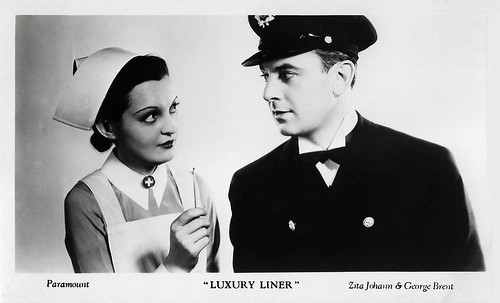 Zita Johann and George Brent in Luxury Liner (1933)