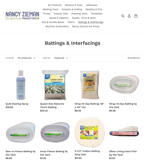 Shop Quilt Batting and Interfacing Available at shopnzp.com