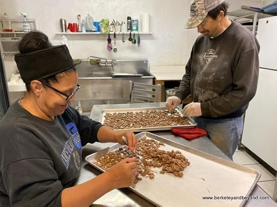 candy-making at Davis Mountains Nut Company in Fort Davis, Texas
