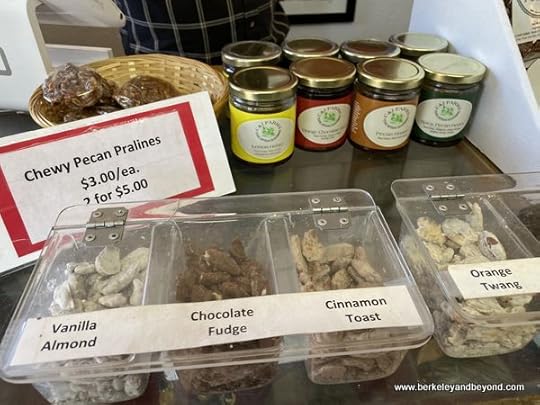 candied pralines for sale at Davis Mountains Nut Company in Fort Davis, Texas