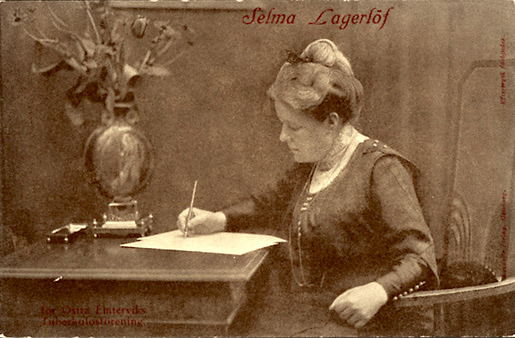 Selma Lagerlof at her desk