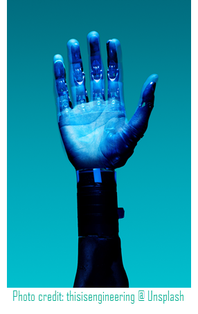 when fiction becomes real life - photo of a prosthetic hand