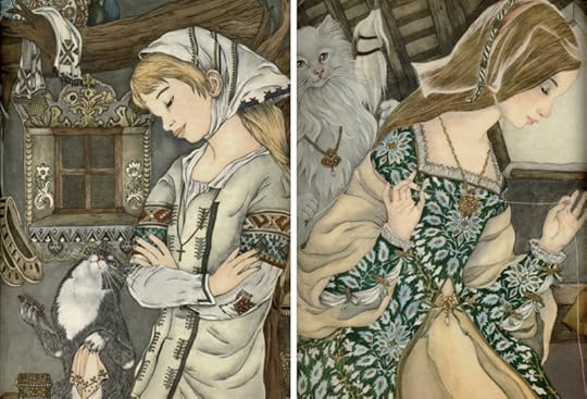 Two illustrations by Adrienne Segur