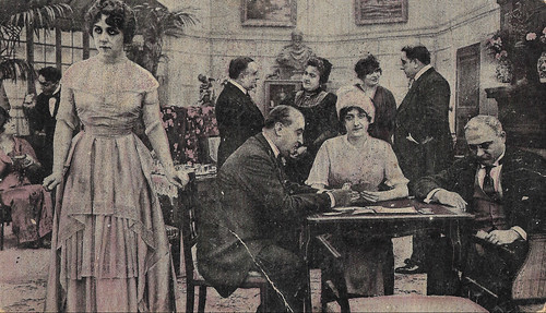 Gabrielle Robinne and Jean Kemm in Le mot de l'énigme (1916)