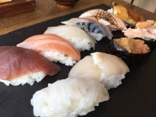Checked in at wa cafe. Sushi ��� with Jessica