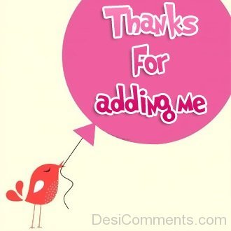Image result for thanks for adding me