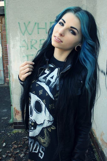 Image result for cute girls with dyed hair