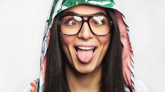 woman making a goofy face