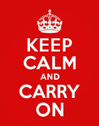 keep calm and carry on poster image