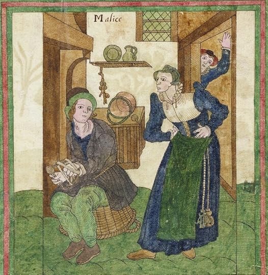 This peasant man is wearing hose that are much baggier than those often seen worn by nobles. Trevilian Miscellany, 1602