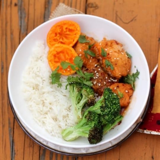 Crisy Salmon in a Spicy Orange Sauce