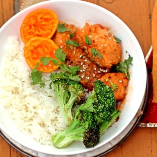 Crispy Salmon In a Spicy Orange Sauce