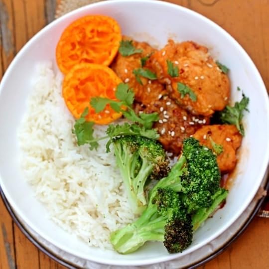 Crispy Salmon in a Spicy Orange Sauce