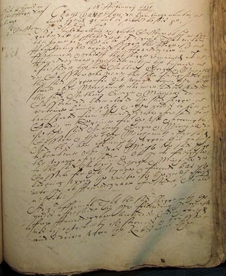 The first page (fol. 470) of the deposition in the High Court of Admiralty manuscripts HCA 13/54 regarding the wreck of the Hamburg ship the Hope off the Lizard in Cornwall. The name of the ship can be seen in the margin upper left and the date of the deposition at the top. The scan is reproduced from the Marinelives website, which contains a wealth of similar material on 17th century shipping.