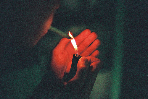 cigarette, fire, and lighter image