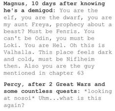 Percy Jackson being relatable And the best as usual