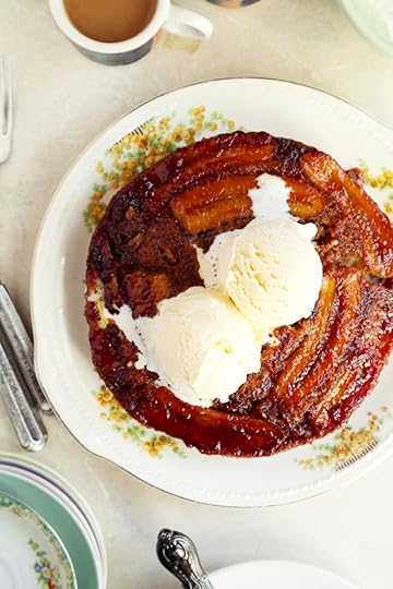 Upside Down Bananas Foster Cake