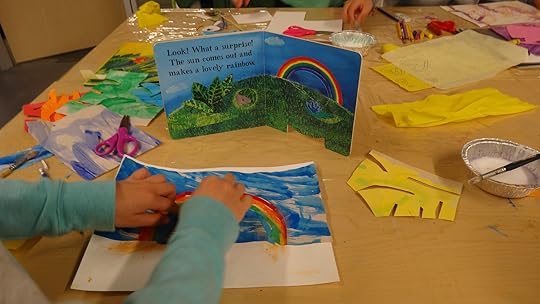 Spring 2019, Mallory's Rainbow with Book