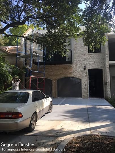 limewash over exterior brick