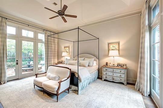 master bedroom with private courtyard