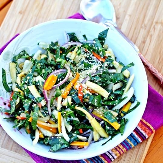 Collard Greens and Roasted Root Vegetable Slaw
