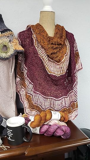 This gorgeous shawl is an original design at Quintessential Knits.