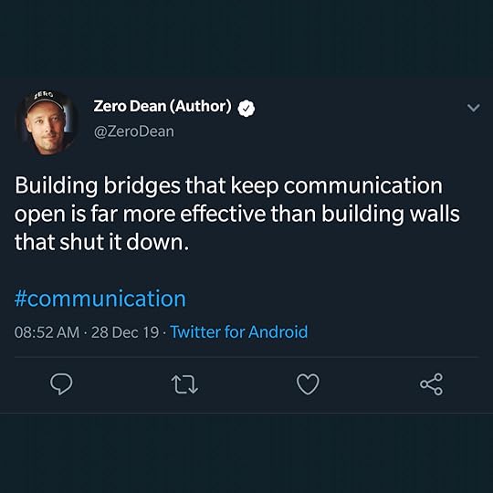 Build bridges, not walls