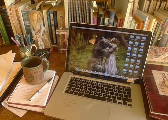 Bear & woman image by Katrina Plotnikova