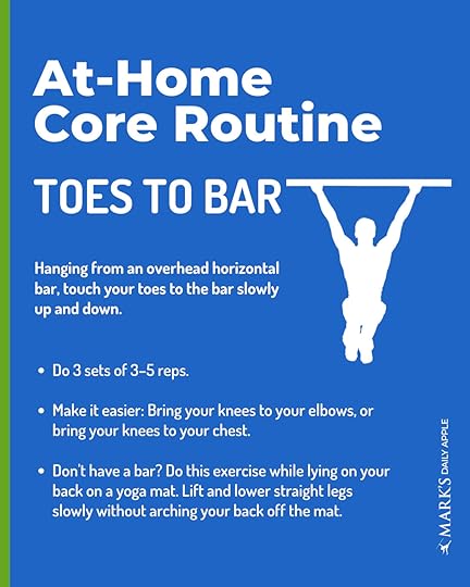 toes to bar core exercise