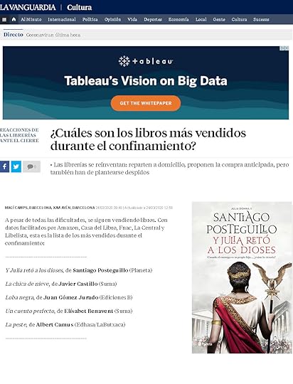Los libros mas vendidos durante el confinamiento