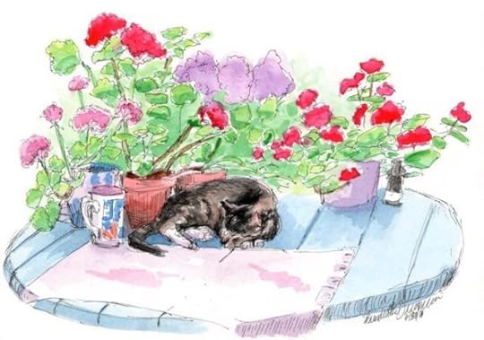 cat-flowers-painting
