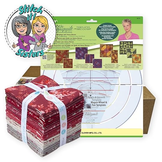 Carefree Curves in Quilts Bundle Box as seen on Stitch it! Sisters at ShopNZP.com