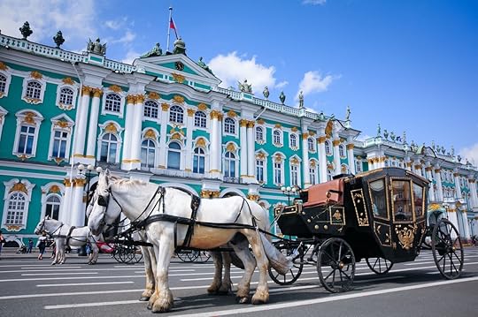 Carriage near the Hermitage in St. Petersburg