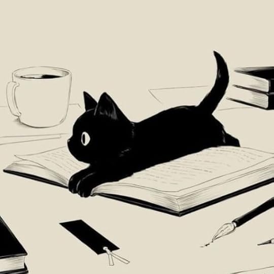Cats and books. | Black cat art, Cat art, Animal art