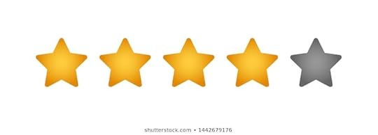Four Golden Star Rating Illustration Vector Stock Vector (Royalty ...
