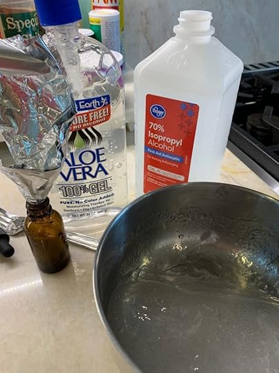 aloe vera gel & alcohol