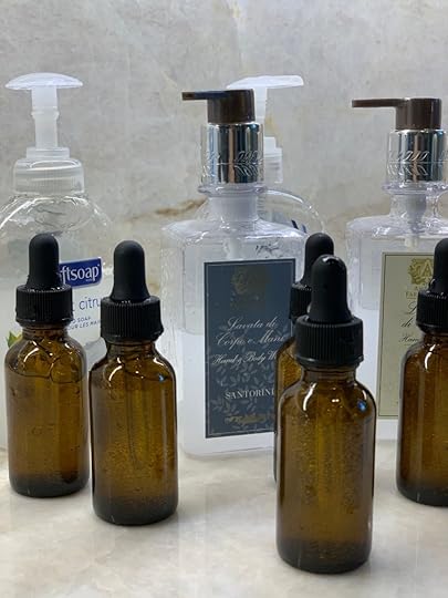 hand sanitizer bottles