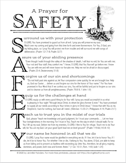 Prayer for Safety - Free Printable Prayer Guide