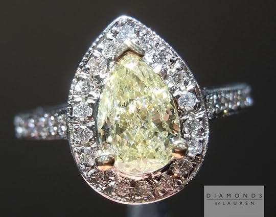 Yellow Diamond Pear Shape Diamond Diamond Ring Canary Pear Shaped Diamond Rings