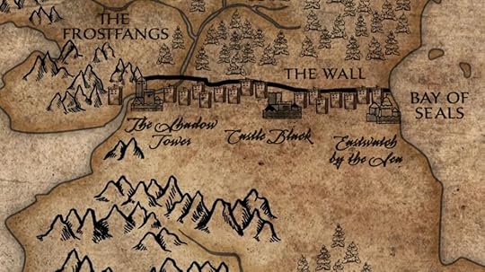 The Wall on a map of Westeros