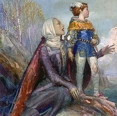 Magaret of Anjou and her son Edward, Prince of Wales