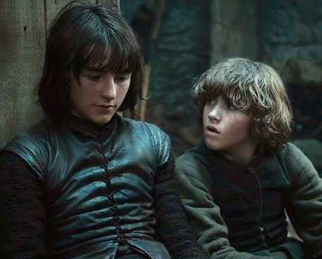Bran and Rickon in the TV show