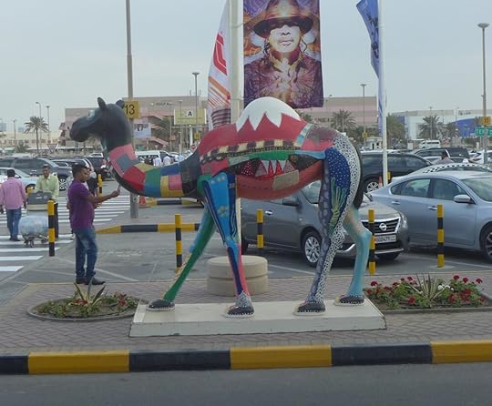 camel statue at Bahrain airport.jpg