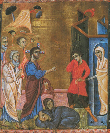 Icon of the Raising of Lazarus